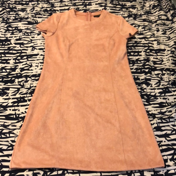 Pink stretch suede dress - Picture 1 of 3